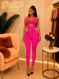 Halo Hour Jumpsuit - Pink